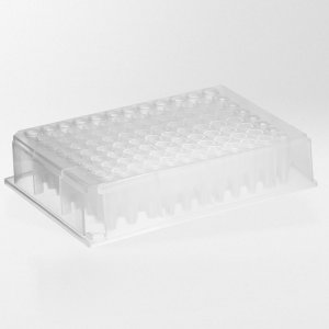 Deep Well plader PP 0.5 ml 96 runde brønde V-form RNase-. DNase og Pyrogen frie. natur