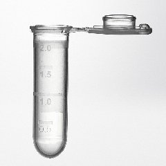 Mikrorør PP 2.0 ml vedhæftet låg safelock natur 30.000 G