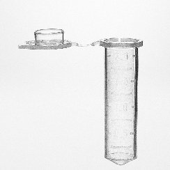 Mikrorør PP 2,0 ml vedhæftet låg. RNase. DNase- og Pyrogenfrie. 20.000G