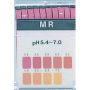 Testpapir pH 5.4 - 7 blok strimler str. 7 x 70 mm