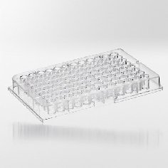 Mikrotiterplader klar PS 96 brønde F-form 300 µl.