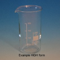 Bægerglas 150 ml høj form med inddelinger