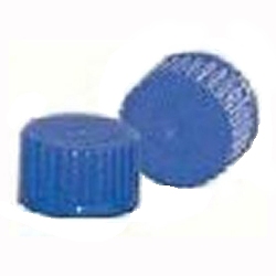 Screw cap PP, GL45 blue