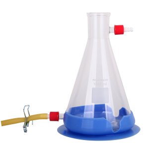 Sugekolbe 1000 ml  med drænslange og silikone støttefod