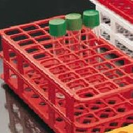 Rack til 90 stk. (6 x 15) 13 mm rør gul 246 x 104 x 60 mm