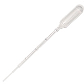Plast Pasteur pipette 1 ml. bold vol. 3.1 ml  stilk ø 5.0 mm med inddelinger