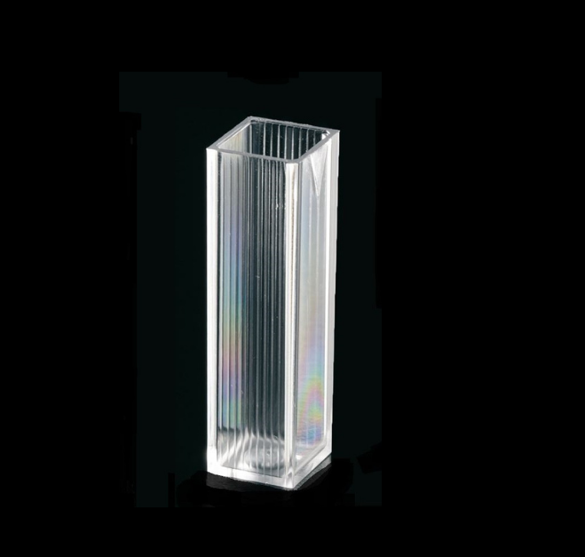 Engangs spektrofotometerkuvette PS 4.5 ml makro. Vis 340 til 800 nm