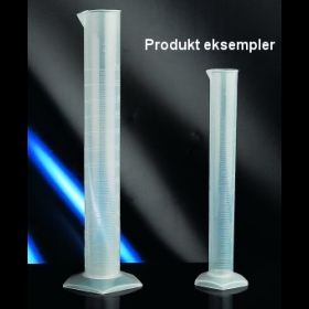 Målecylinder PP 25 ml  med 5 ml/0.5 ml inddelinger. Autoklaverbar op til 121°C