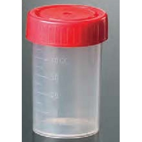 Beholder PP 60 ml 38 x 65 mm 5 ml inddelinger med monteret skruelåg Aseptisk