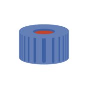 Skruelåg til N9 vial PTFE/Silikone/PTFE 1,0 mm septum