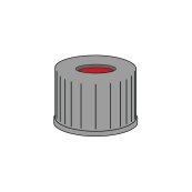 Skruelåg til N10 vial PTFE/Silikone/PTFE 1,0 mm septum