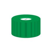 Skruelåg til N9 vial Silikone/PTFE forskåret 1,0 mm septum