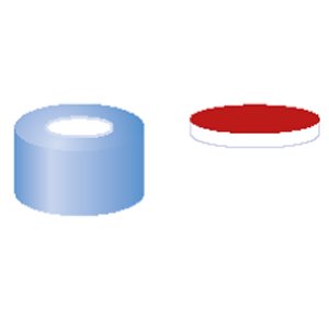 Crimp låg til N11 vial Silikone/PTFE 1,3 mm septum