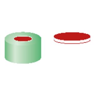 Crimp låg til N11 vial PTFE/Silikone/PTFE 1,0 mm septum