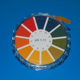 Testpapir pH 1.0 - 11 rulle  str. 7 mm x 5 m