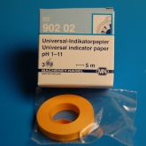 Testpapir pH 1.0 - 11 refill rulle str. 7 mm x 5 m