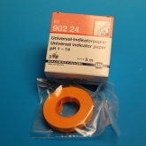 Testpapir pH 1.0 - 14 refill rulle str. 7 mm x 5 m