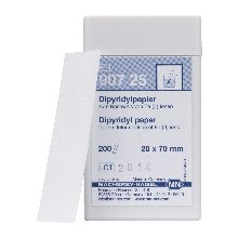 Dipyridyl papir Pakke med  200 strips 20x70 mm