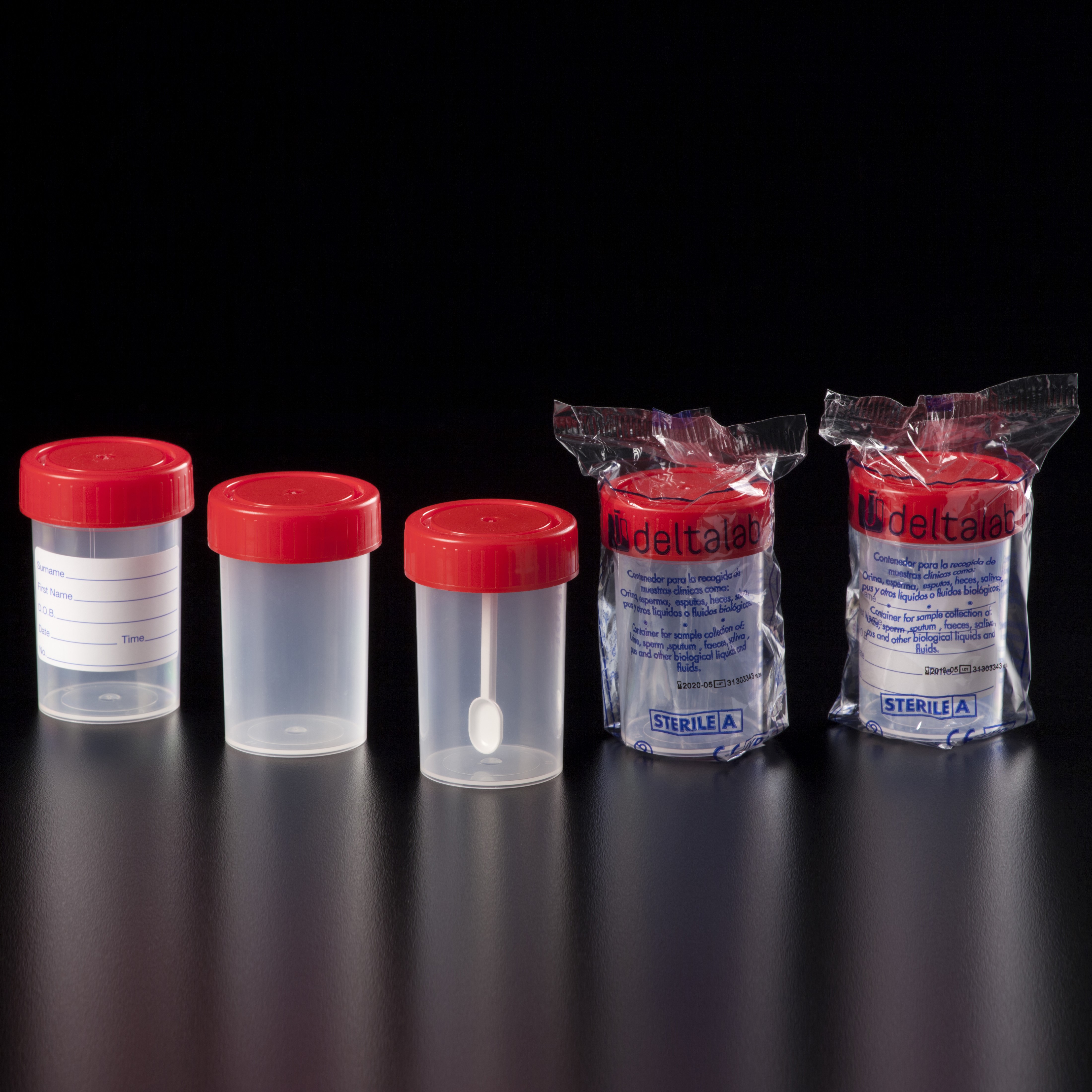 Med skruelåg, PP eller PS