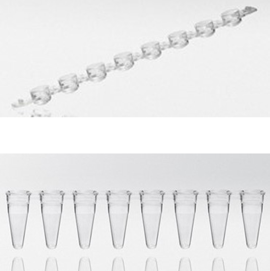 Strips and strip caps, separately