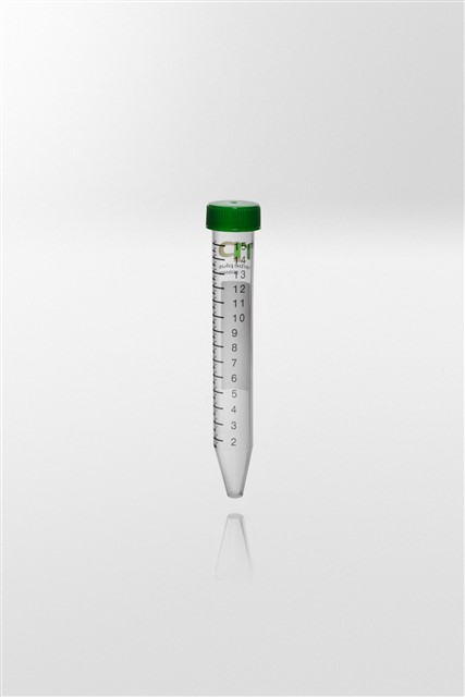 Centrifugerør PP 15 ml 17.000G steril R skrivefelt.RNase-.DNase og Pyrogen frie