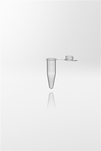 PCR rør 0.2 ml natur PP hængslet fladt klart låg PCR ready 20.000G