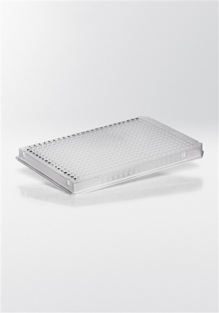 PCR plade 384 brønde 40 µl fuld skørt natur PP