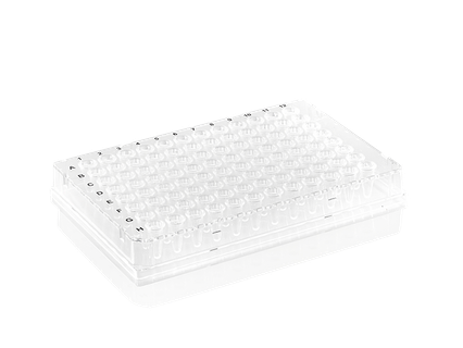PCR plade X-Frame 96 brønde 0.1 ml lav profil fuld skørt natur PP