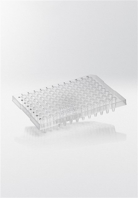 PCR plate 96 wells 0.2 ml half skirt natural PP