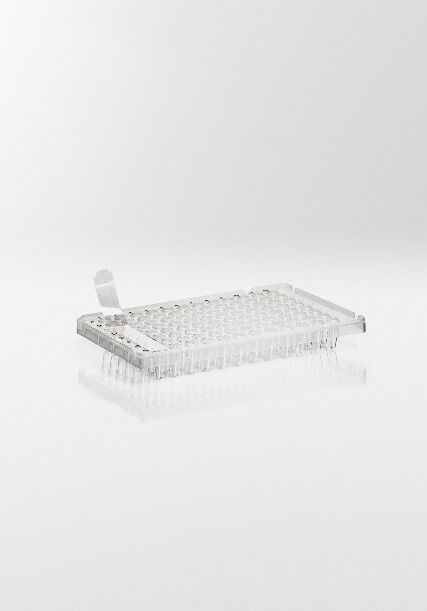 Selvklæbende forseglingsfilm, for Realtime-PCR (qPCR),  8-strip, 50µm, -40°C til +120°C, PE, klar