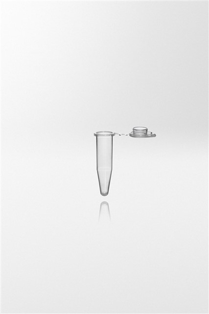 PCR rør 0.5 ml natur PP hængslet fladt klart låg PCR ready 20.000G