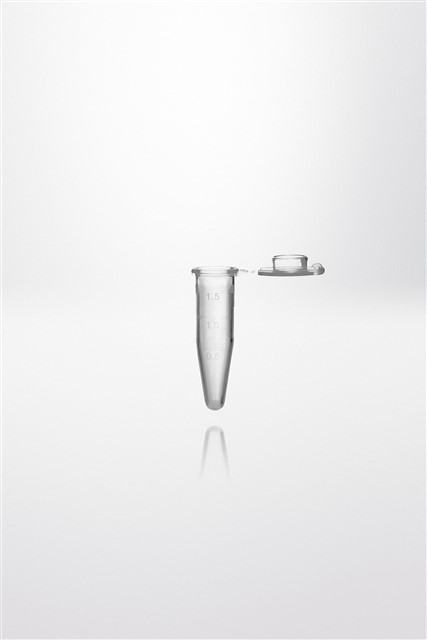 Micro tube PP 1.5 ml with attached cap natural Safe-lock 30.000G
