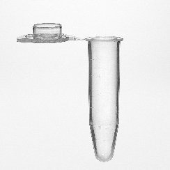 Micro tube PP 5,0 ml attached lid RNase-, DNase- and Pyrogenfree. 25.000G