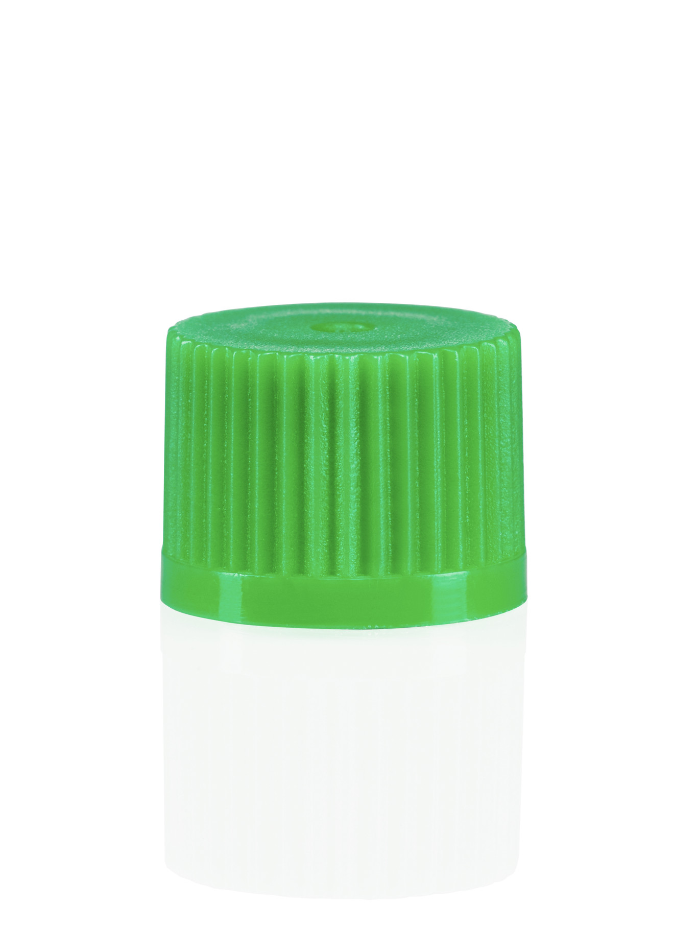 Screw cap with O-ring for micro tubes, green