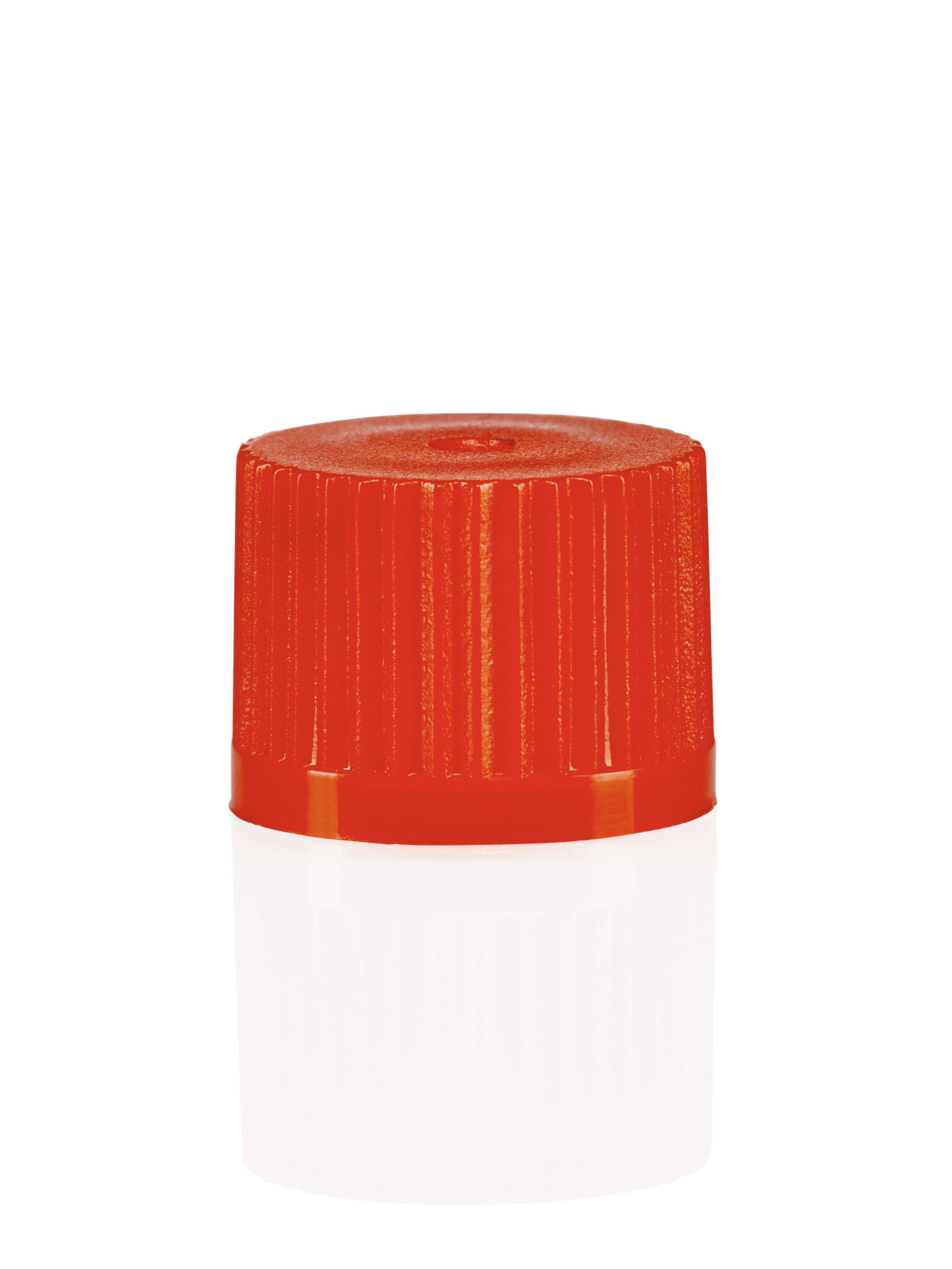 Screw cap with O-ring for micro tubes, red