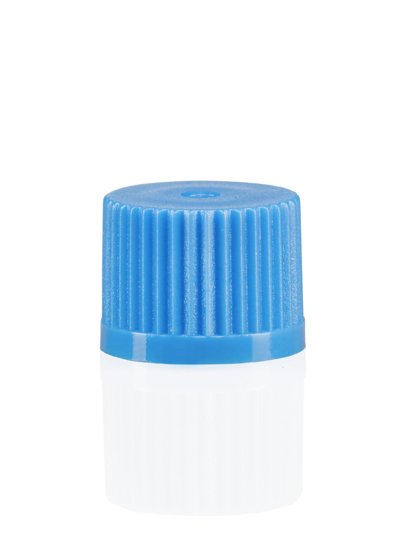 Screw cap with O-ring for micro tubes, blue