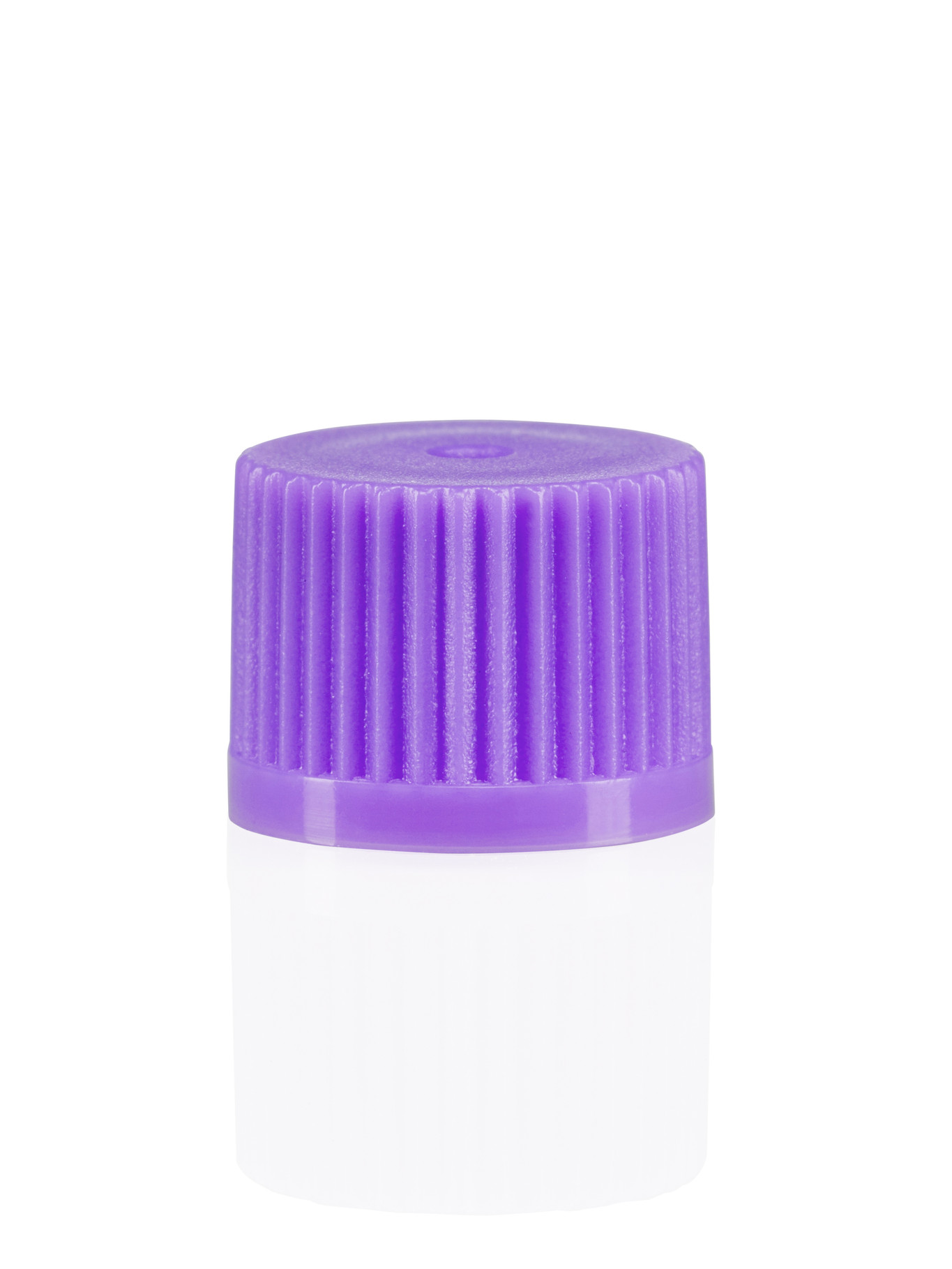 Screw cap with O-ring for micro tubes, violet