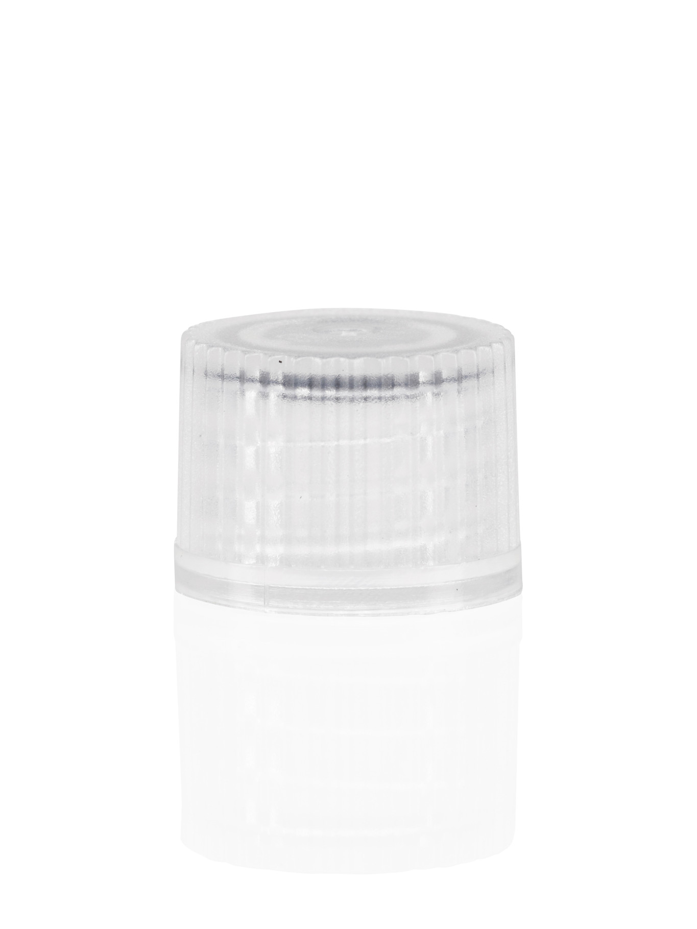 Skruelåg med O-ring til mikrorør, transparent