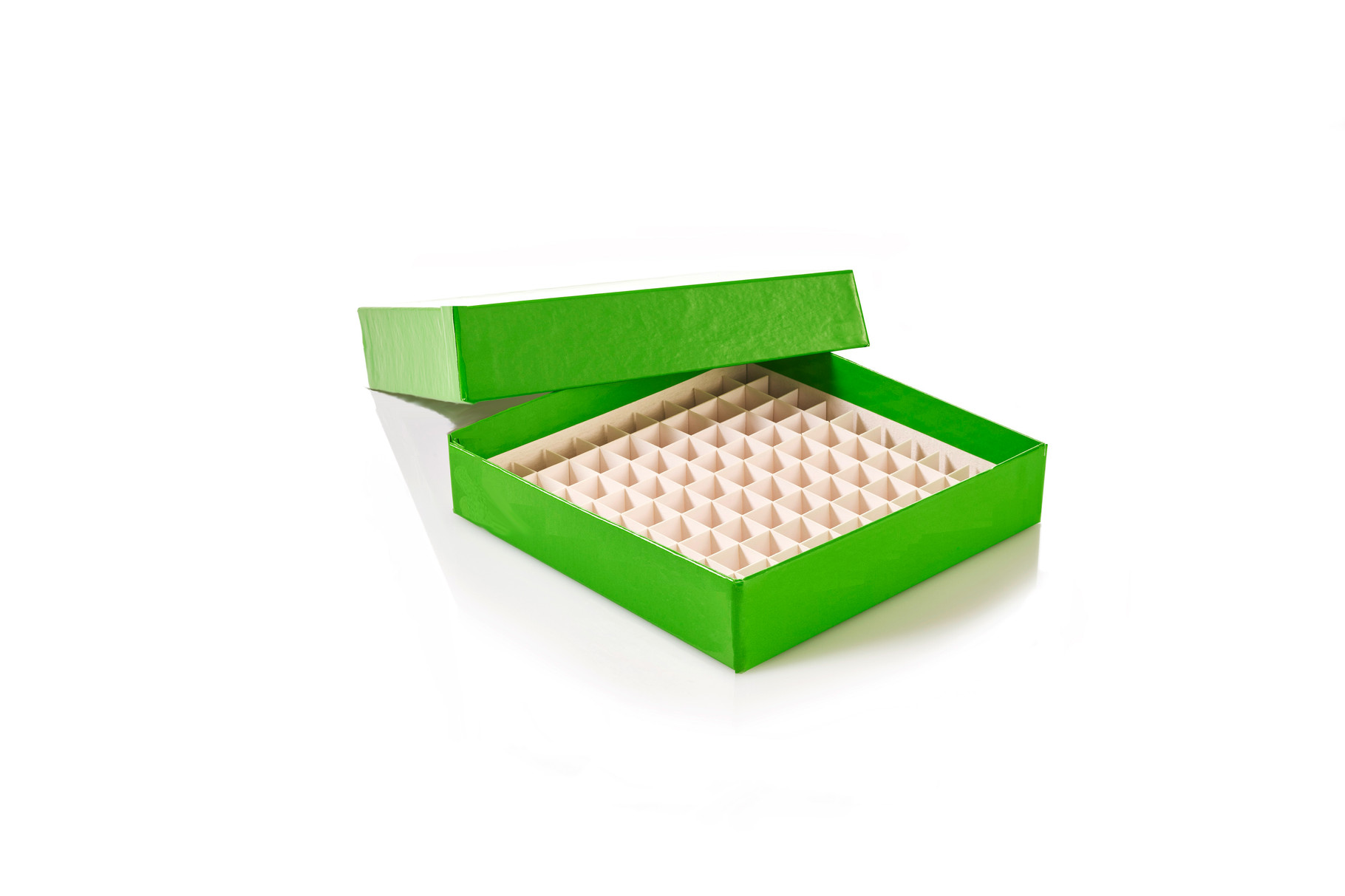 Box cardboard for 0.5ml cryo vials, incl. Insert