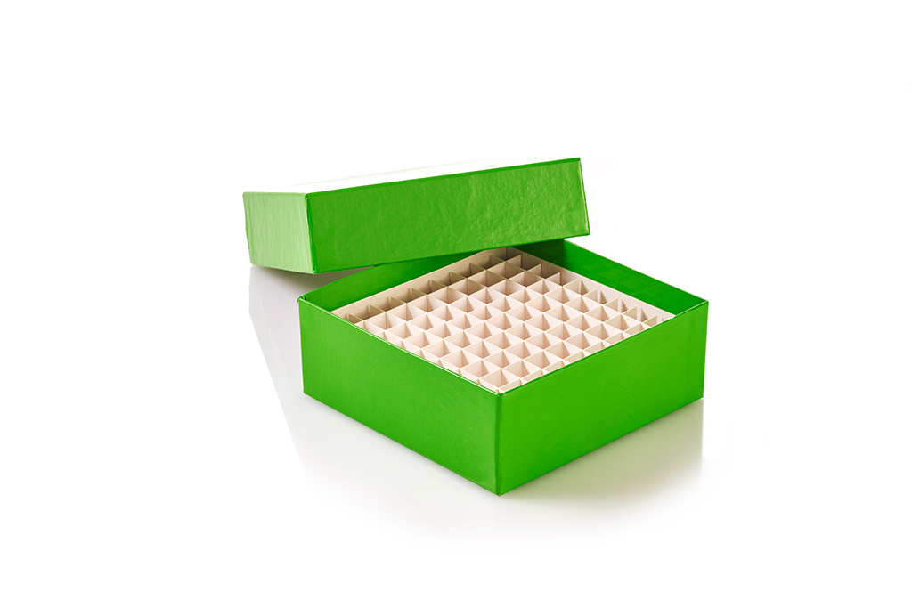 Box cardboard for 4 ml cryo vials, incl. Insert