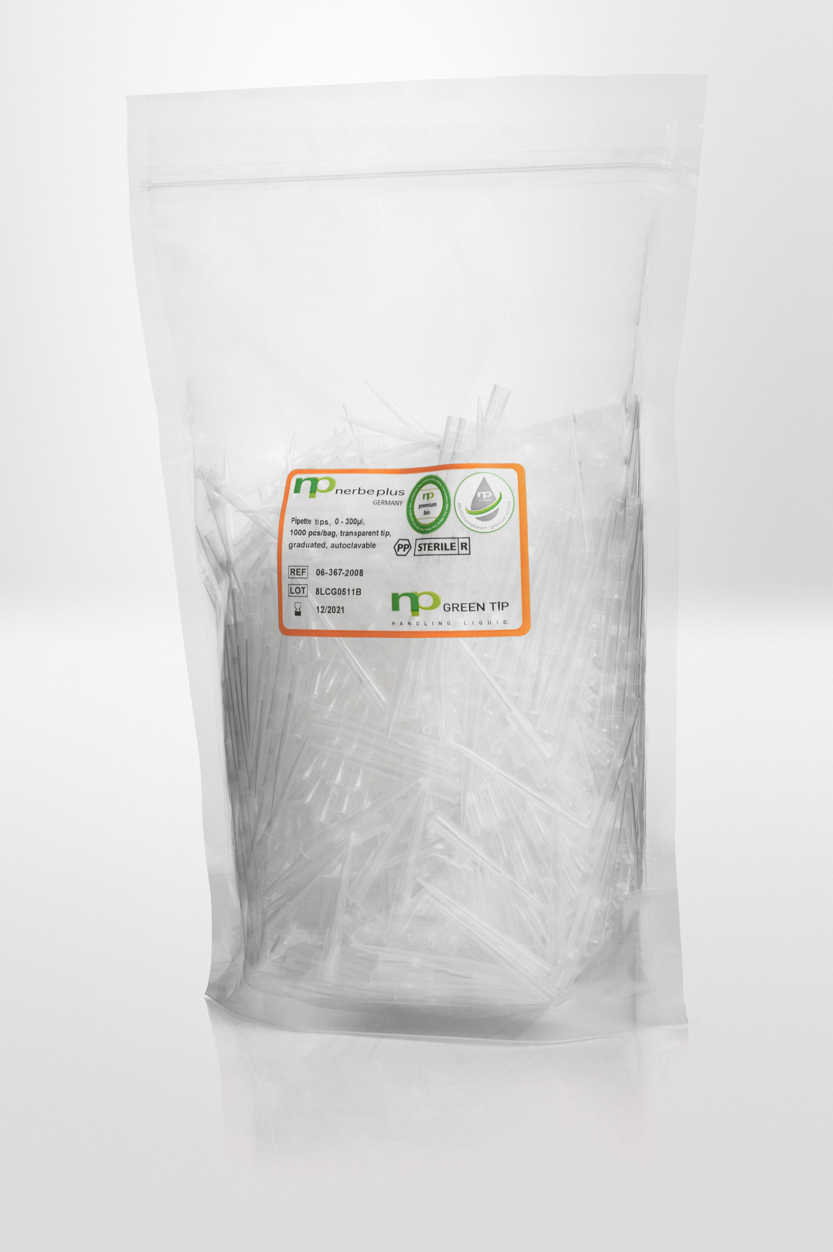 Pipettespids PP 300 µl Steril R Bulk RNase DNase Pyrogen og DNA fri