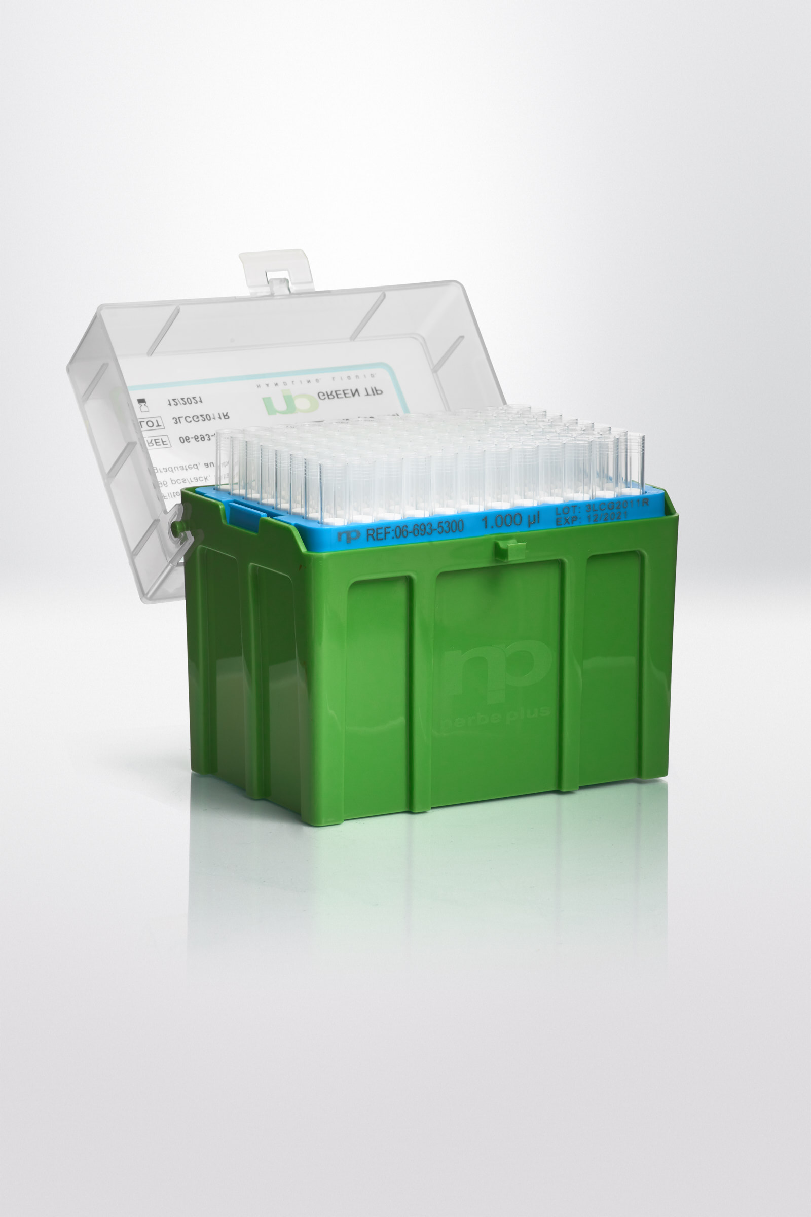 Filterspids PP 1000 µl Steril R 96 tips/rack RNase DNase Pyrogen og DNA fri