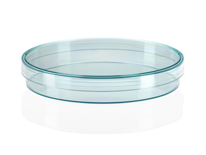 Petri dish PS 90 x 16.2 mm, with 3 vents, green, 24x20pcs