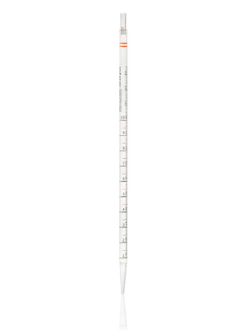 Serological pipette 10 ml sterile bags of 25 pcs. RNase- DNase and pyrogen free. 340 mm