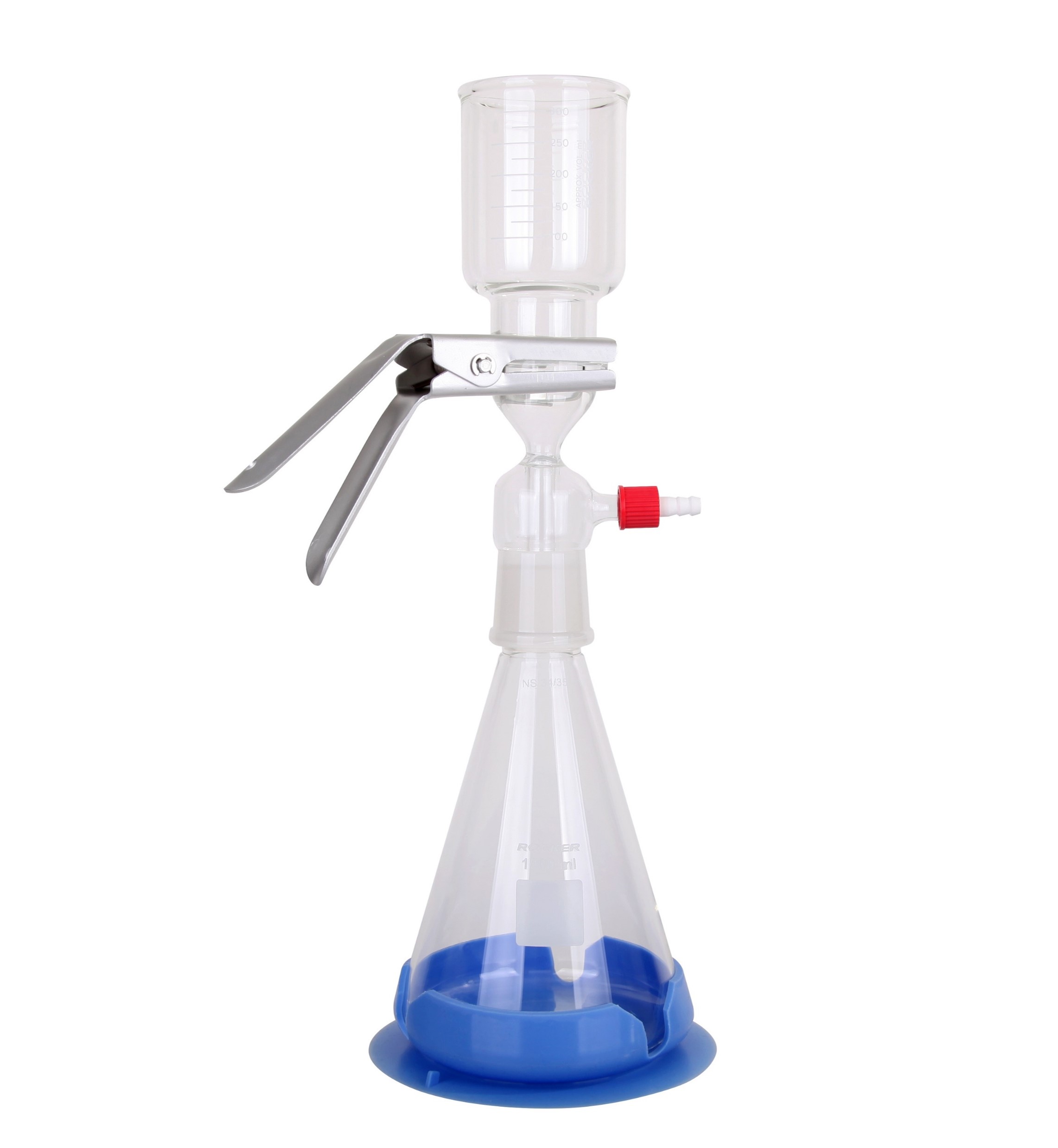 Filtreringsopstilling VF 3 sintret glas filterstøtte 47 mm 300ml/1000ml
