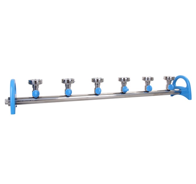 MultiVac 600-MB  6 Places S.S. Manifold  with Rocker SF funnel adaptor