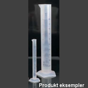 Målecylinder PP 100 ml påtrykte inddelinger autoklaverbar til 121°C