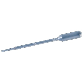 Plast Pasteur pipette bold vol. 3.1 ml  stilk ø 5.0 mm med inddelinger Steril EO