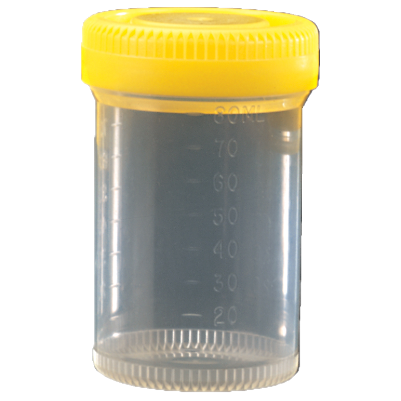 Container PP 80 ml screw cap with double sealing