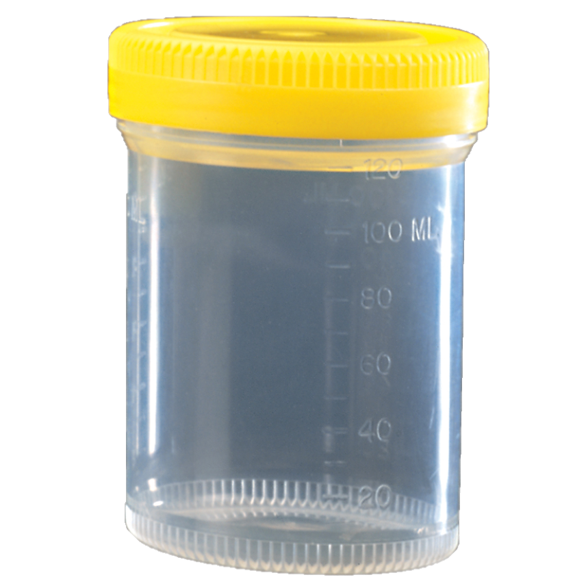 Container PP 120 ml screw cap with double sealing